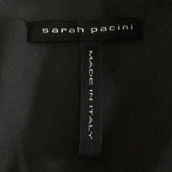 sarah Pacini grey asymmetrical jacket size 1 - Picture 6 of 9